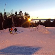 Ganske lekkert med solnedgang over Oslofjorden 
.
