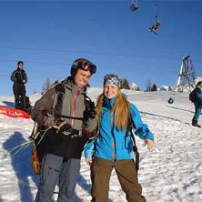 Jag och jossan en stund innan start med paraglider. Foto: Rasmus Carlsson. &Aring;kare: Andr&eacute;as Ekstr&ouml;m.