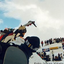 King of the hill i Riksgr&auml;nsen 1998. Foto: Johan Ylitalo. &Aring;kare: Ok&auml;nd.