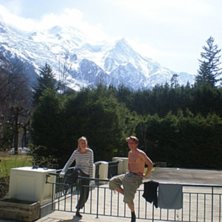 V&aring;rat snajsiga boende i cham.. Foto: Anna Ahlberg. &Aring;kare: jag, Philip.