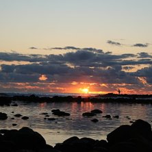 dette bildet tok jeg rett f&oslash;r jeg gikk ut i surfe. Foto: Sveinung Svendsen.
