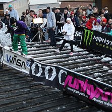 Frontline Railjam 2009. Foto: Jocke L. &Aring;kare: Halldor Helgason.