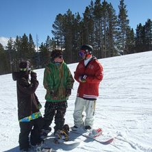 &Aring;kare: Tyler Lynch, Lucas magoon and me in Breck.