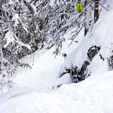 drop i Nendaz, Schweiz. Foto: Laurent Novac. &Aring;kare: Denis Borel.