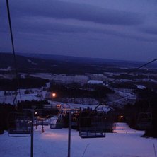 en kv&auml;ll jag hade jobbat och &aring;kte ner  med lifte. Foto: joakim eriksson.