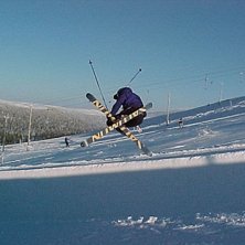 en mute i yll&auml;s halfpipe en fin dag.... Foto: David Nilsson. &Aring;kare: Fransson.