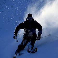 Henrik hade hikat en ridge hela dagen och fram&aring;t . Foto: Jonas Abrahamsson. &Aring;kare: Henrik Nylund.