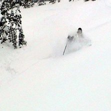 En underbar dag i Brighton, Utah, med bottenl&ouml;st . Foto: Fredrik Ericsson. &Aring;kare: Magnus Lageson.