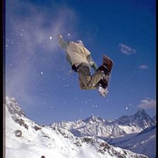 Of&ouml;rgl&ouml;mlig hoppsession i 
Brevent, Chamonix. T. Foto: Johan Lundin. &Aring;kare: Tobias Nilsson.