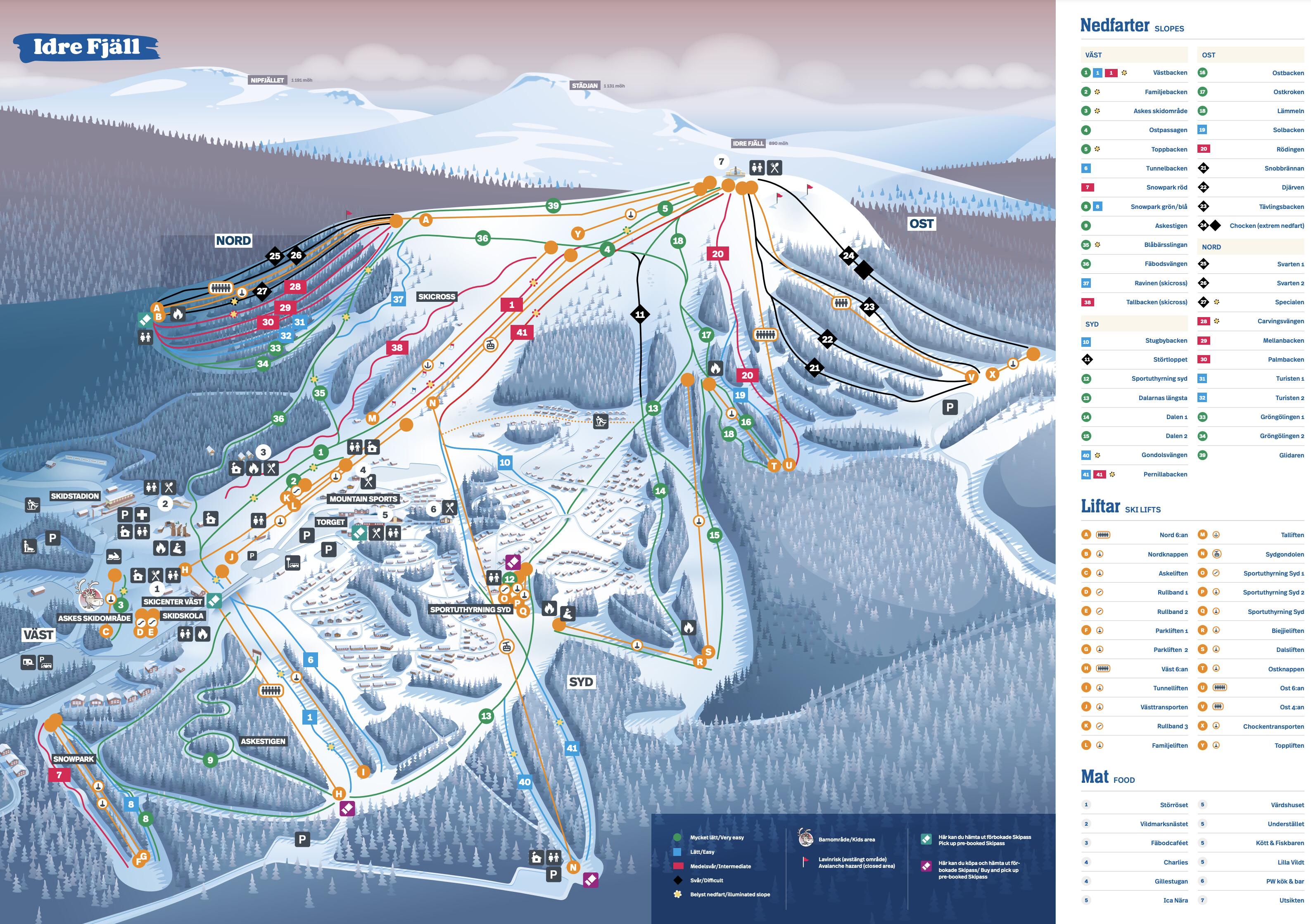 Idre Fj ll Pistkarta Freeride
