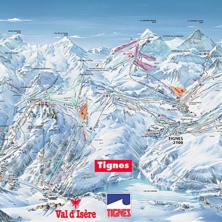 Pistkarta Tignes