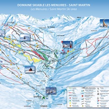 Pistkarta Les Menuires