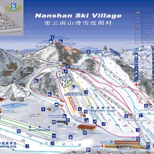 Pistkarta Nanshan Ski Village