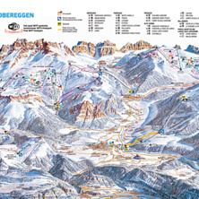 Pistkarta Val di Fiemme/Obereggen