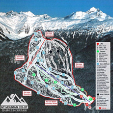 Pistkarta Shames Mountain