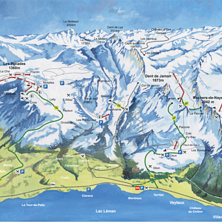 Pistkarta Rochers de Naye – Montreux