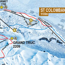 Pistkarta St Colomban Des Villards