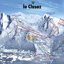Pistkarta La Clusaz