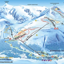Pistkarta Bonneval Sur Arc