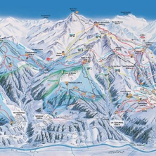 Pistkarta Les 4 Vallées