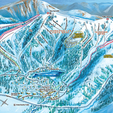 Pistkarta Bear Valley