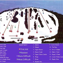 Pistkarta Bradford Ski Area