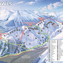 Pistkarta Lake Louise