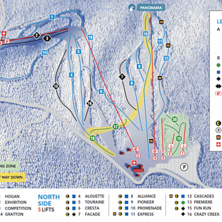 Pistkarta Mont Cascades