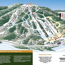 Pistkarta Pleasant Mountain