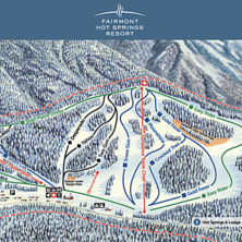 Pistkarta Fairmont Hot Springs