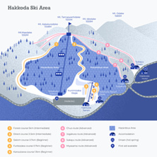 Pistkarta Hakkoda Ski Area