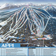 Pistkarta Appi Kogen