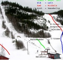 Pistkarta Torsbustaden Alpinsenter