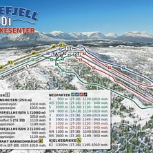 Pistkarta Storefjell Ski- og Akesenter, Golsfjellet