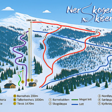 Pistkarta Nerskogen Skisenter