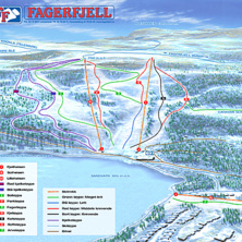 Pistkarta Fagerfjell skisenter