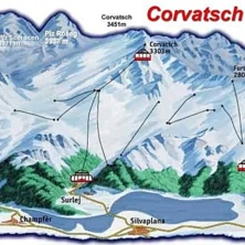 Pistkarta Corvatsch-Furtschellas