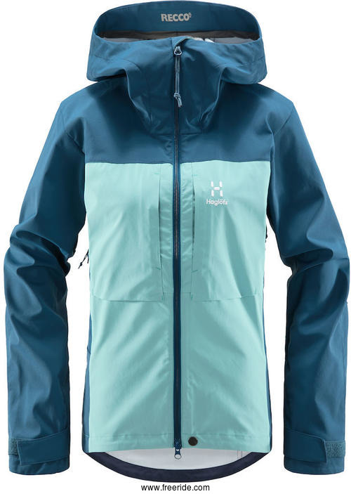 Haglöfs Touring Infinium Jacket Women - Frost Blue/Dark Ocean