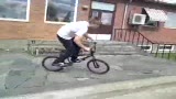 joppe goes 180 down the stairs