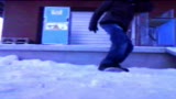 tre flip på snowskate