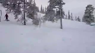 Snowboard backflip