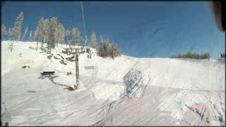 One snowscoot day in Kåbdalis