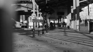 Robin och Victor i svartvitt