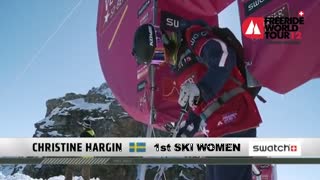 Christine Hargin - 1st Women Ski Swatch FWT Xtreme Verbier 2012