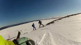 Vårskidåkning på lill skarven