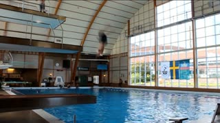 Rolig dag på badhuset