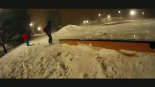 Evenings at Kvisthamra, ski jib!