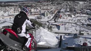 Bodin flög 70 meter i backhoppningsbacke