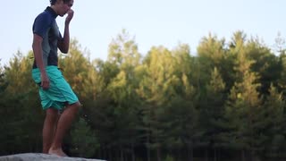 Klipphoppning i Västerås kalkbrott