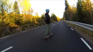 Longboard i Bjursås